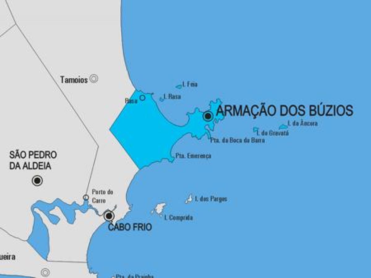 Harta Armação dos Búzios municipiului