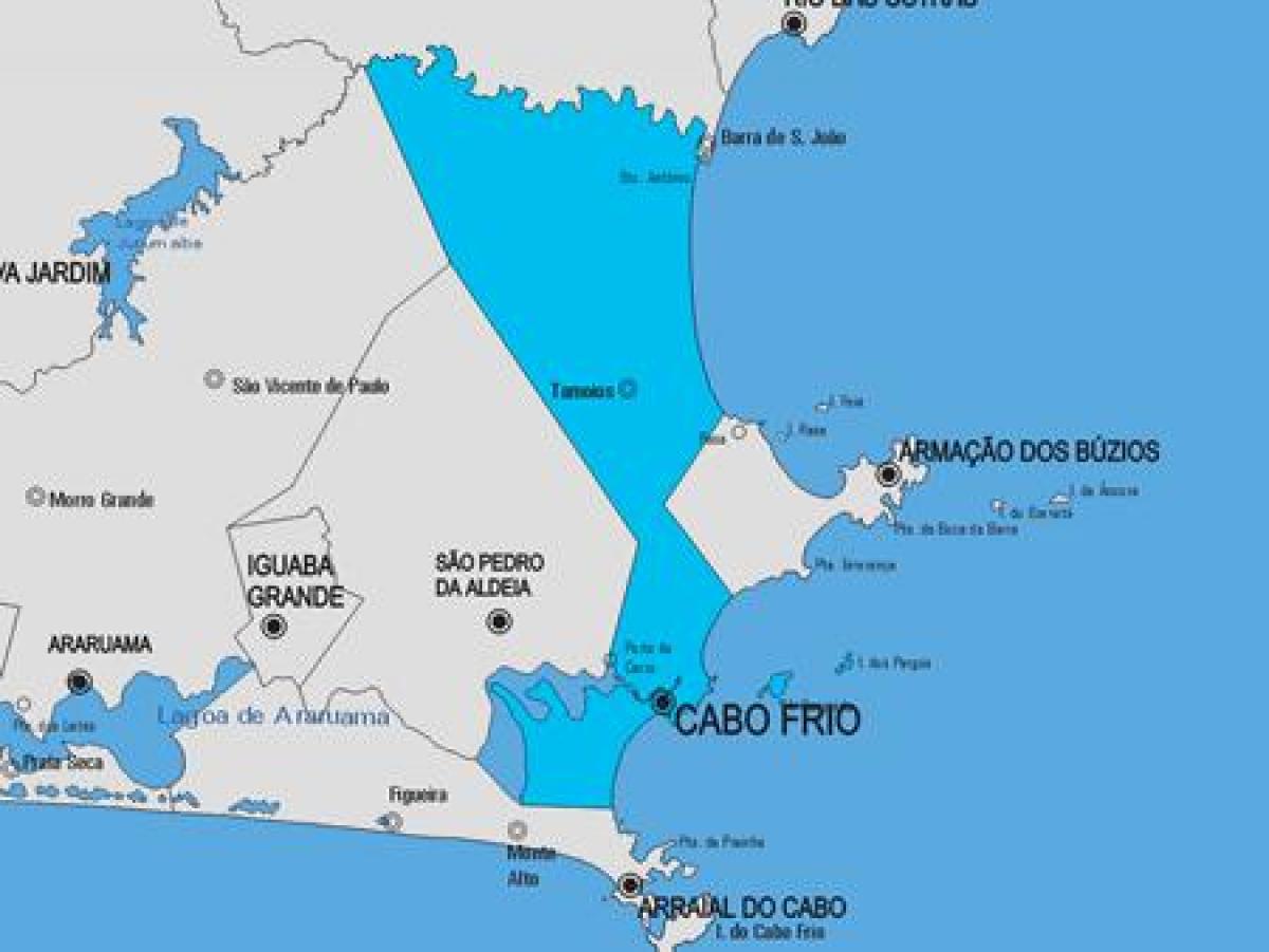 Harta Cabo Frio municipiului