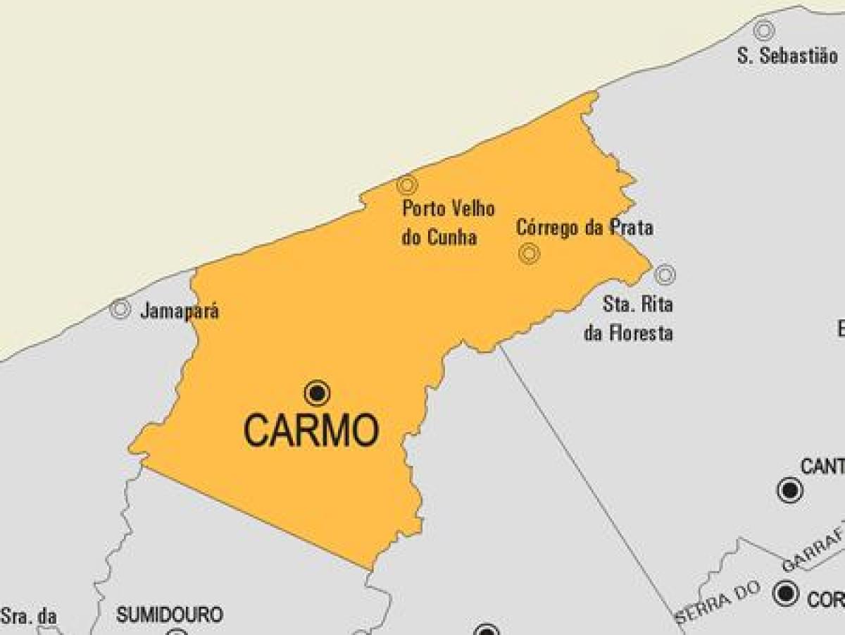 Harta Cardoso Moreira municipiului