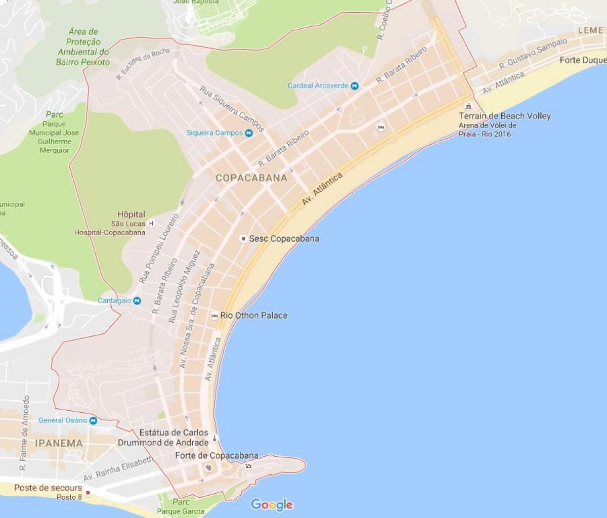Harta de Copacabana