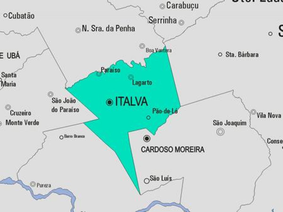 Harta Italva municipiului