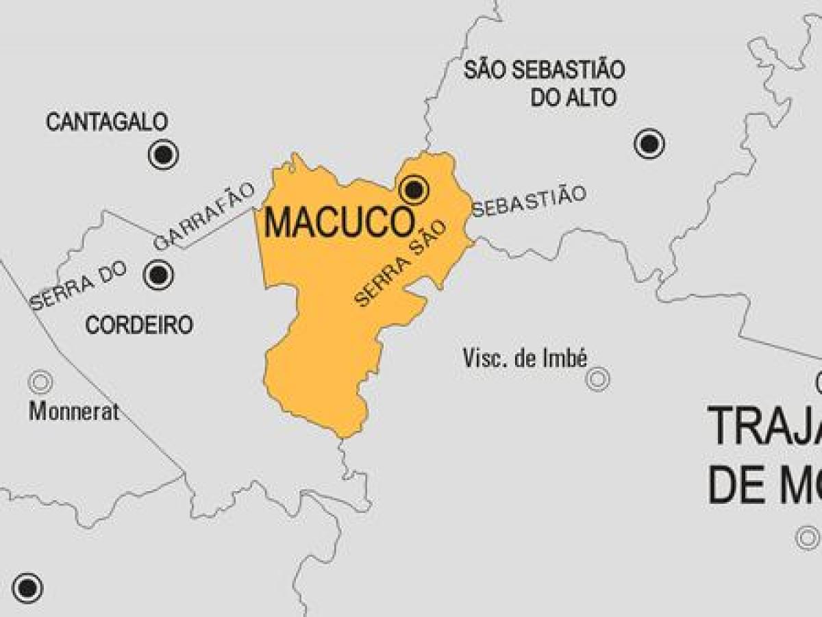 Harta Macuco municipiului