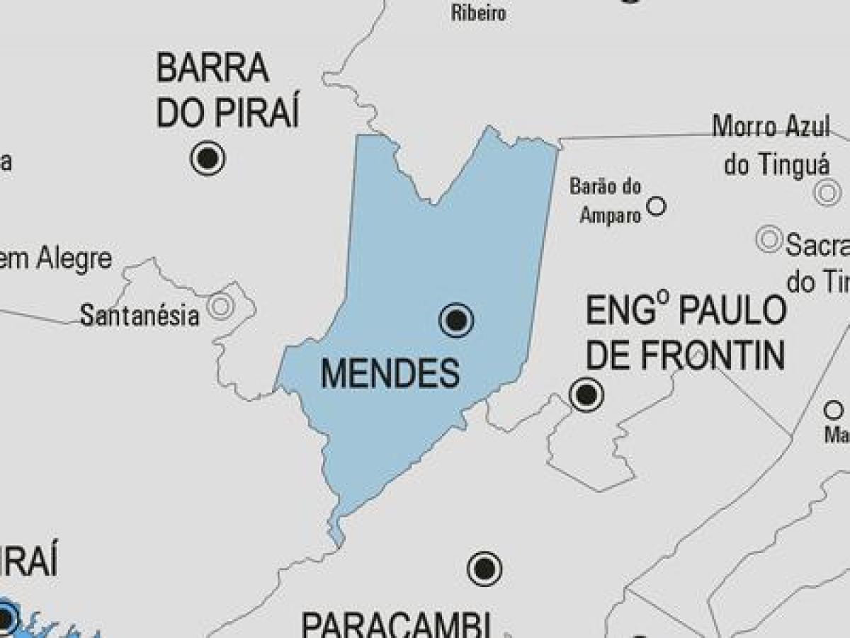 Harta Mendes municipiului