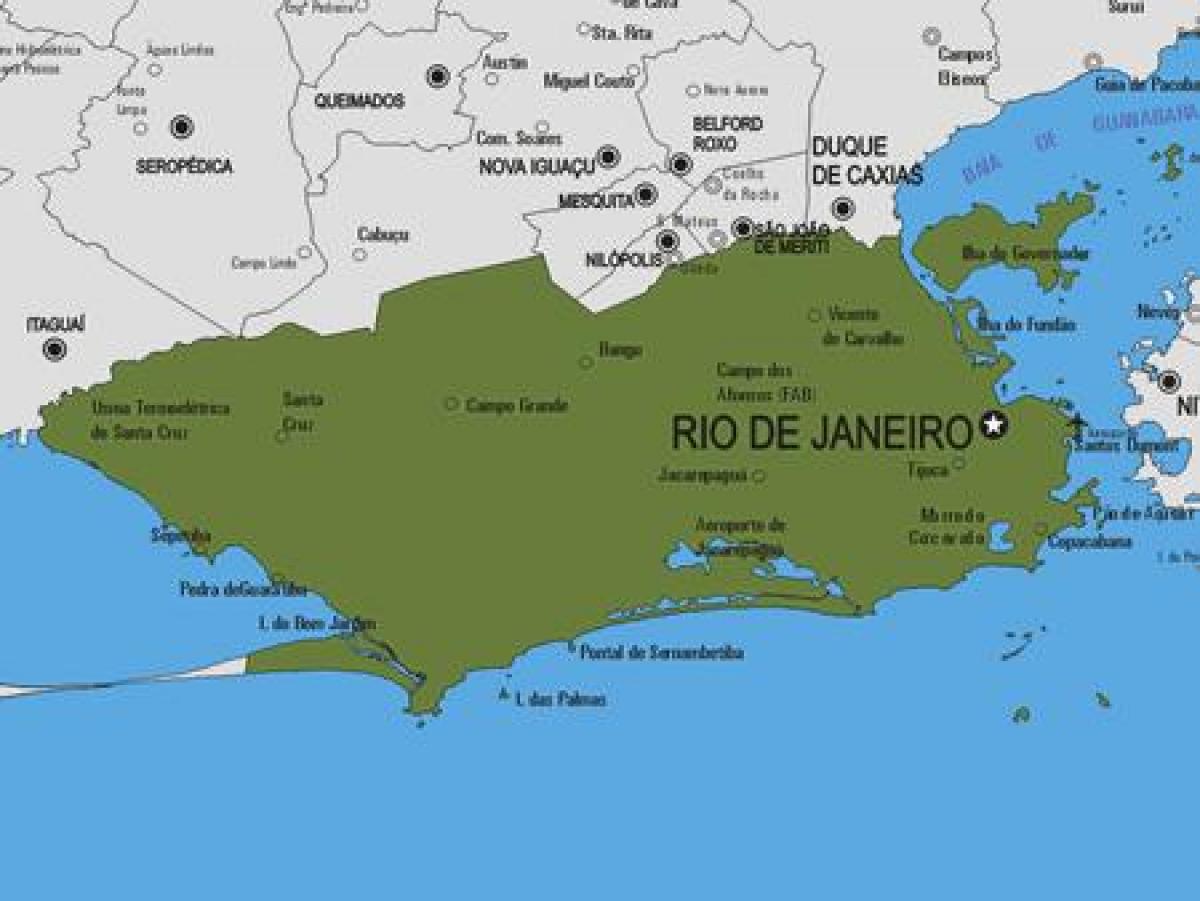 Harta Rio Bonito municipiului