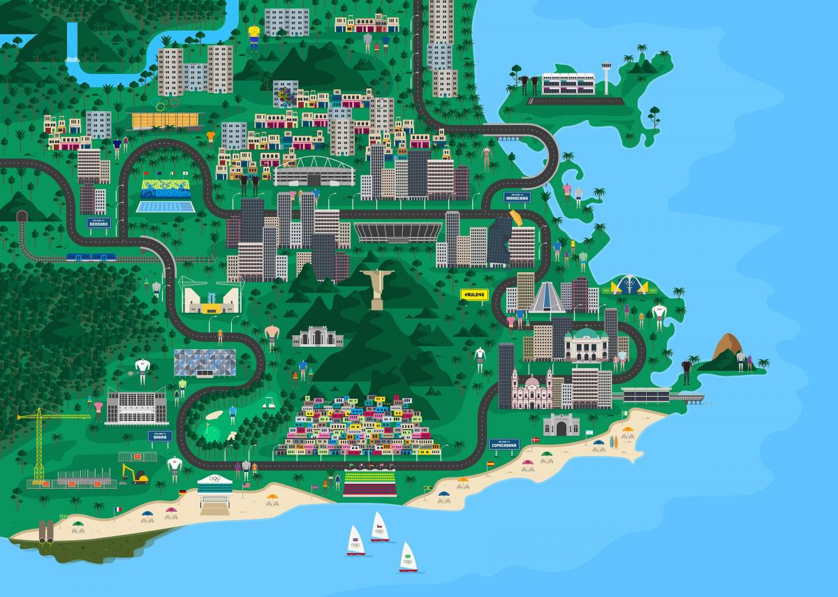 Harta de la Rio de Janeiro design