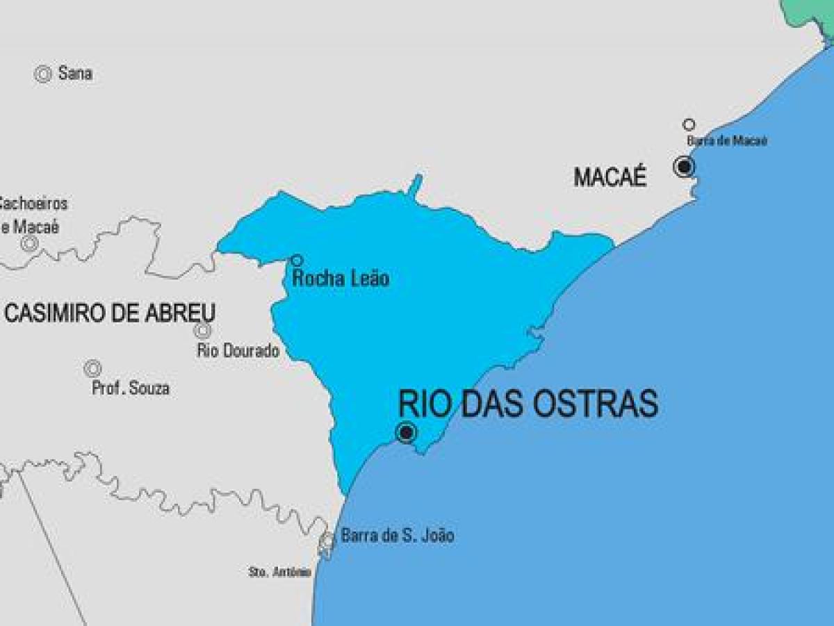 Harta de la Rio de Janeiro municipiului
