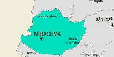 Harta municipiului Miracema