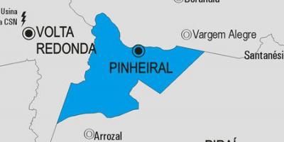 Harta municipiului Pinheiral