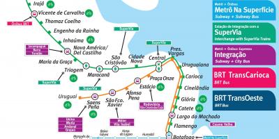 Harta de la Rio de Janeiro metrou