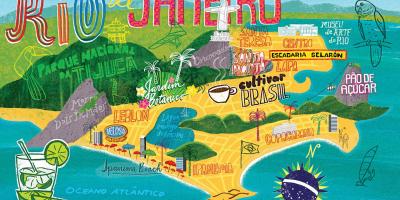 Harta de la Rio de Janeiro tapet