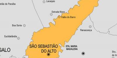 Harta San Sebastian do Alto municipiului