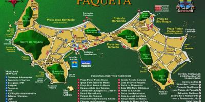 Harta Île de Paquetá