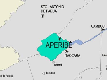 Harta Aperibé municipiului