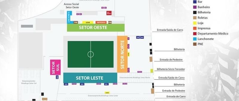Harta Arena Botafogo
