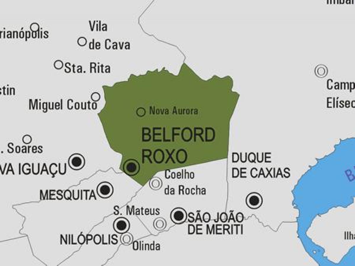 Harta Belford Roxo municipiului