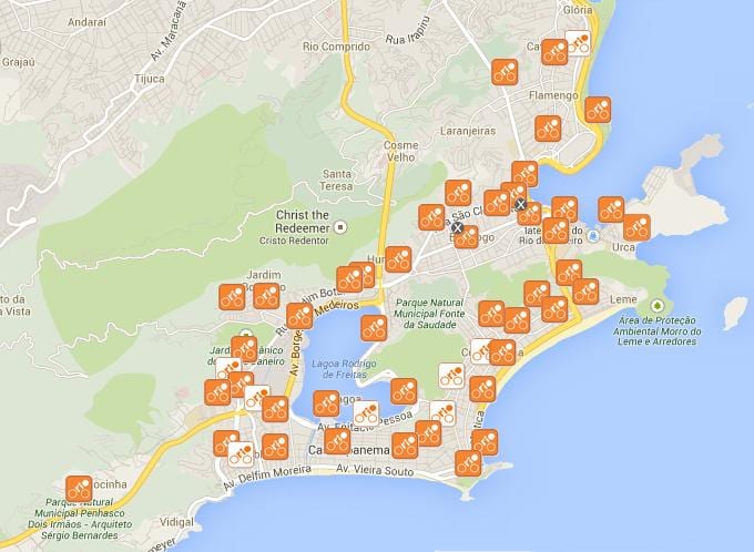 Harta de Biciclete Rio