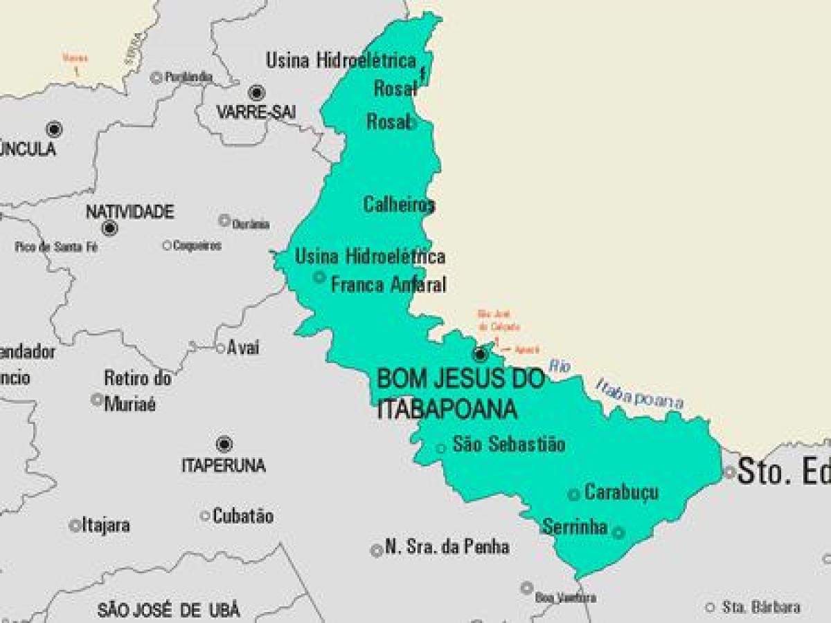 Harta Bom Jesus do Itabapoana municipiului