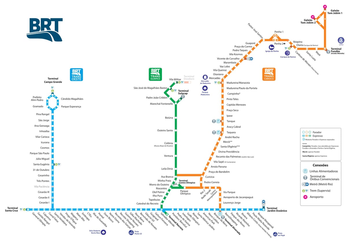 Harta BRT Rio de Janeiro