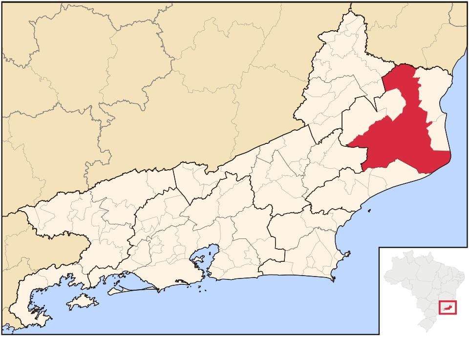 Harta de Campos dos Goytacazes