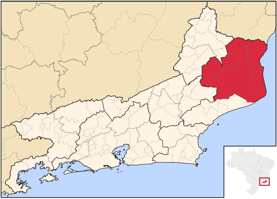 Harta de Campos dos Goytacazes