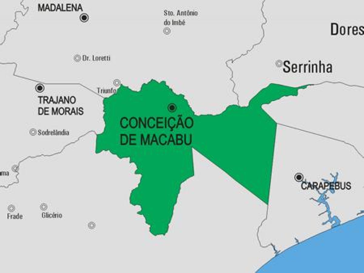 Harta Conceição de Macabu municipiului