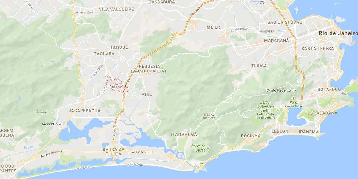 Harta favela Cidade de Deus
