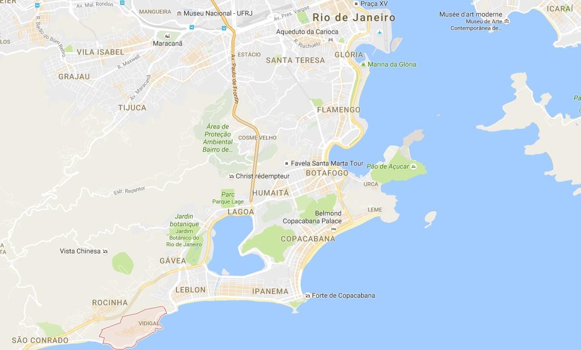 Harta favela Vidigal