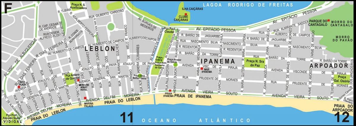 Harta de plaja Ipanema