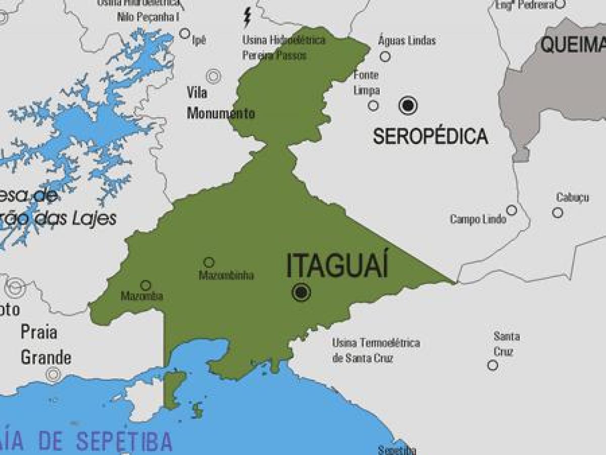 Harta municipiului Itaguaí