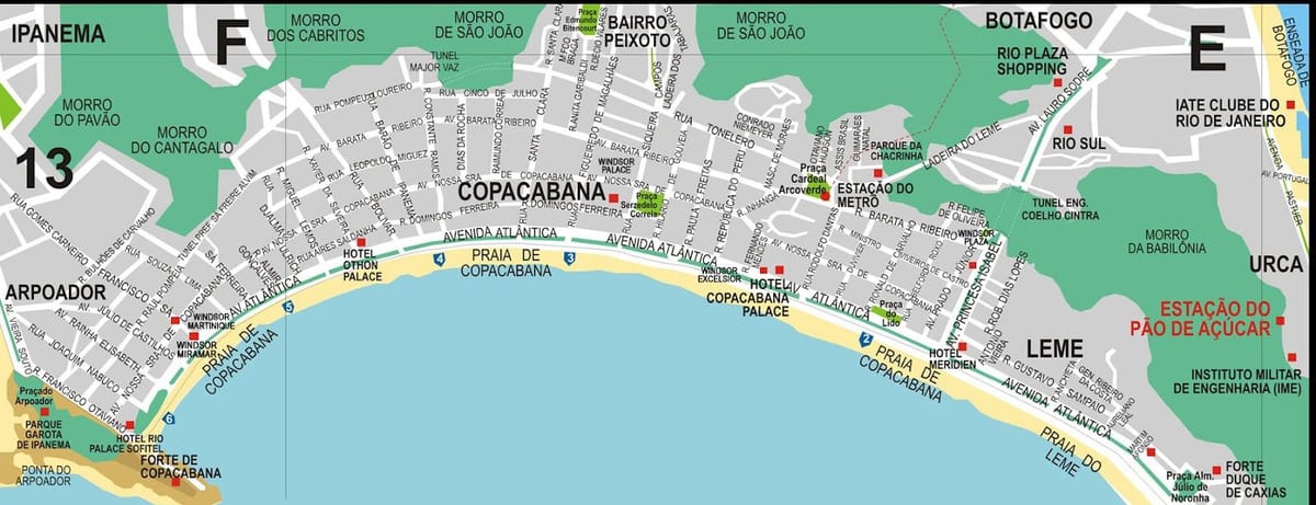 Harta Leme plaja