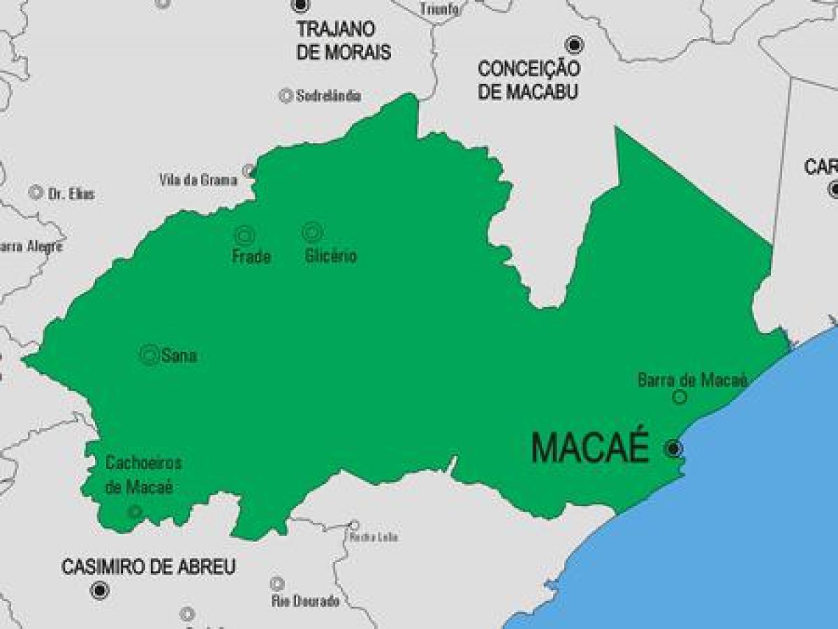 Harta municipiului Macae
