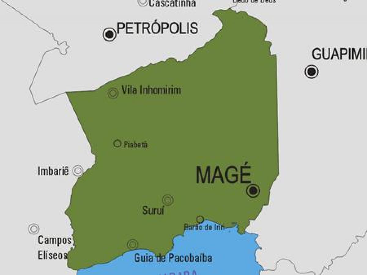 Harta Magé municipiului