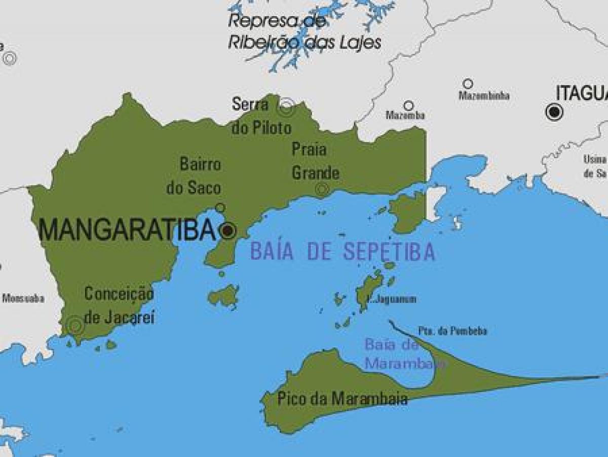 Harta municipiului Mangaratiba