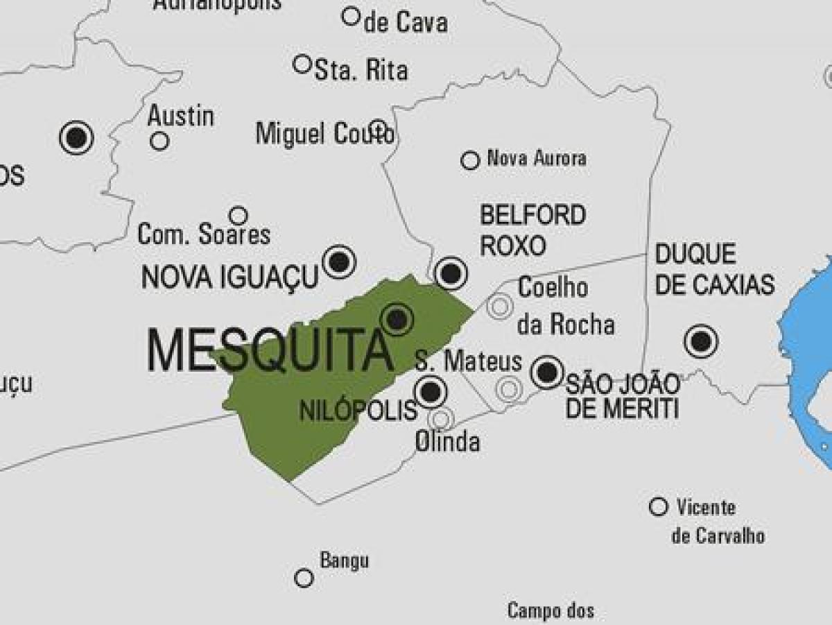 Harta de Mesquita municipiului