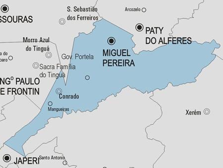 Harta Miguel Pereira municipiului