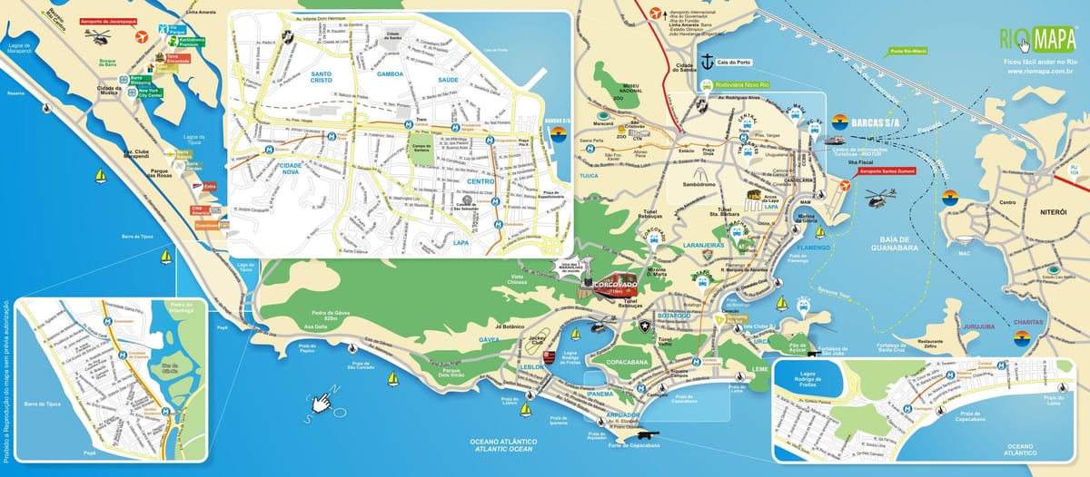 Harta de monumente din Rio de Janeiro