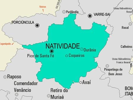 Harta Natividade municipiului