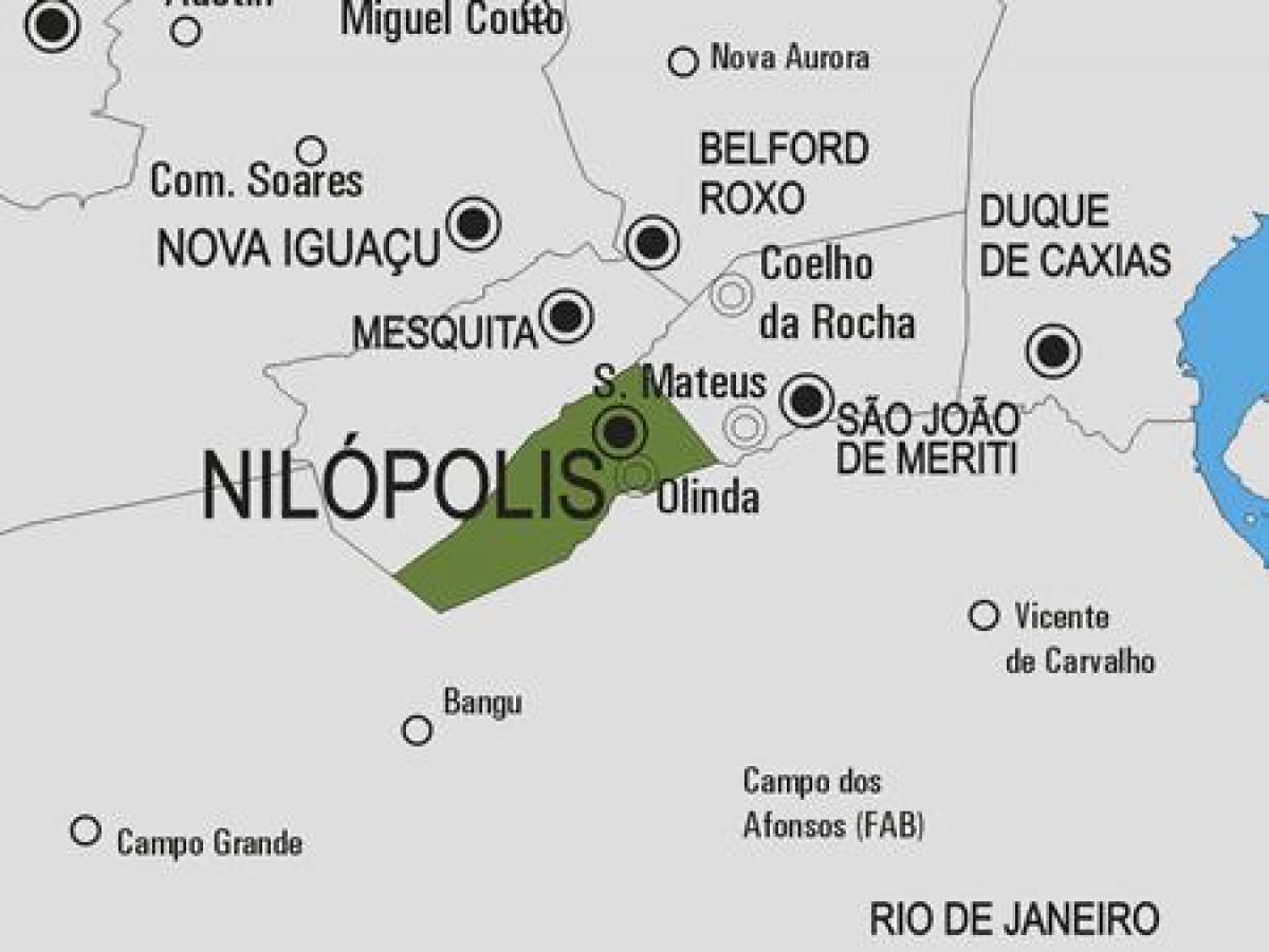 Harta Nilópolis municipiului
