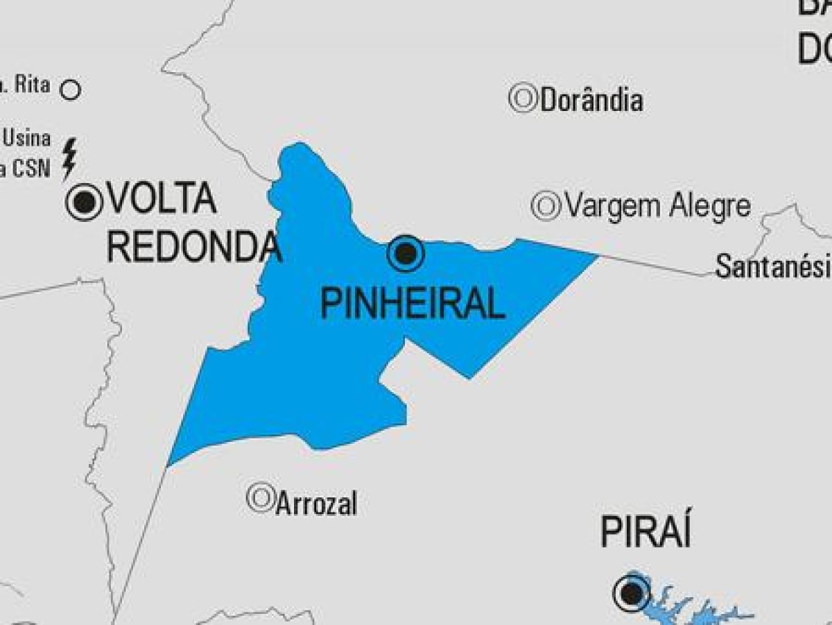 Harta municipiului Pinheiral