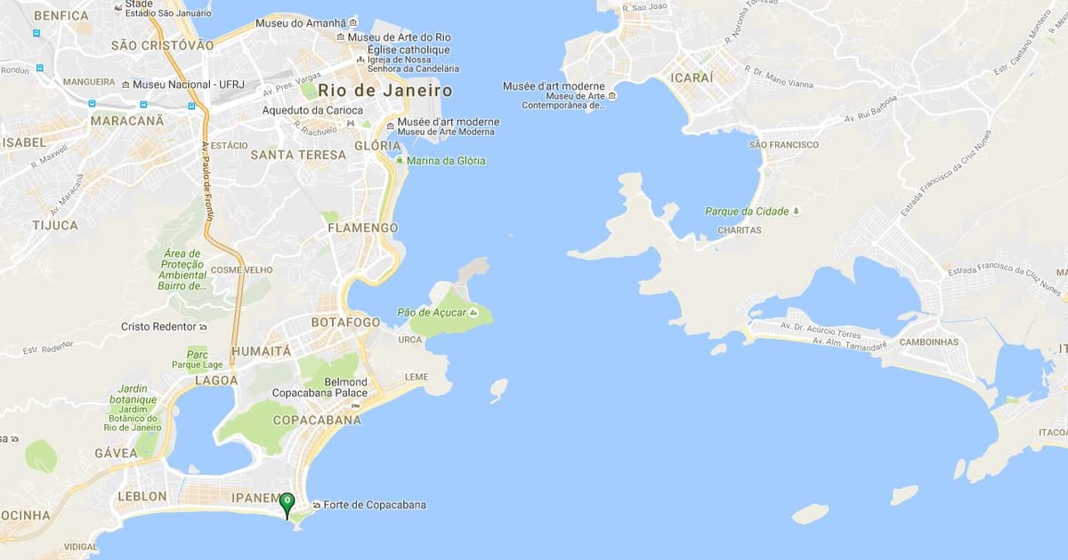 Harta de plaja Arpoador