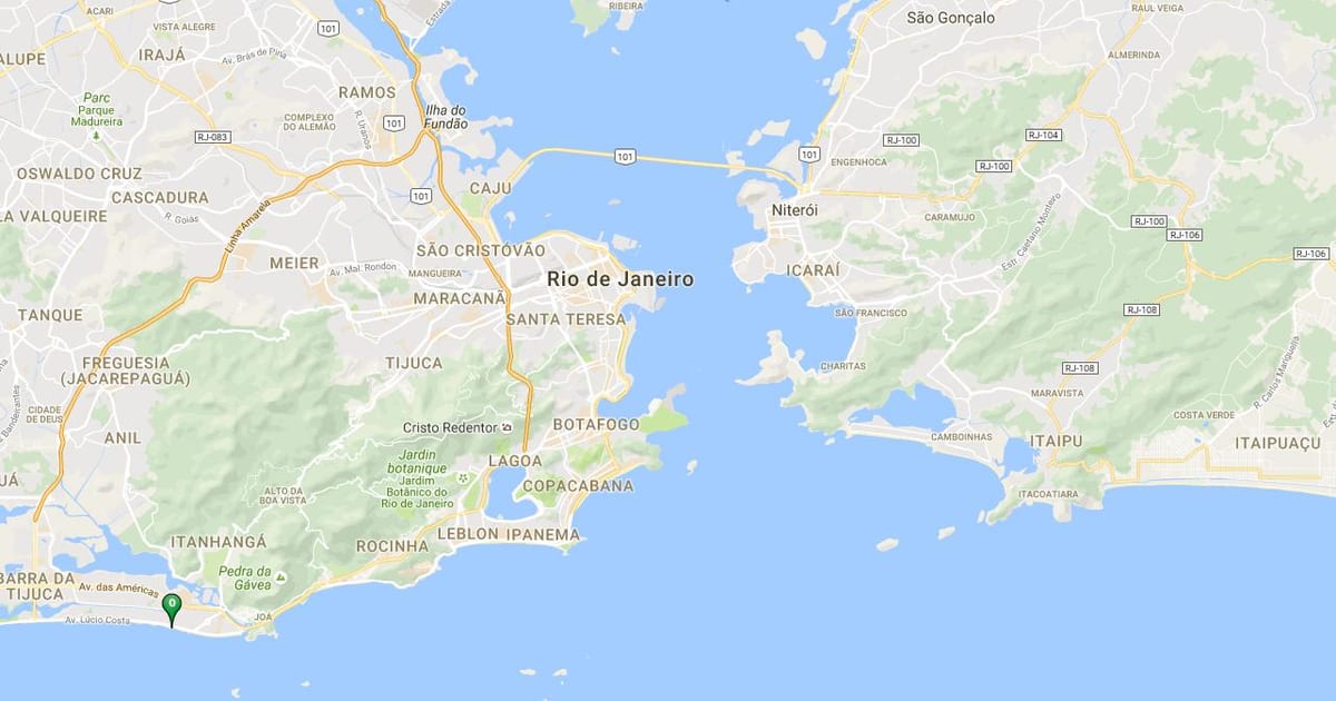 Harta de plaja Barra da Tijuca