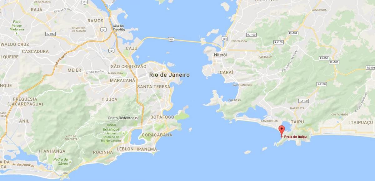 Harta de plaja Itaipú