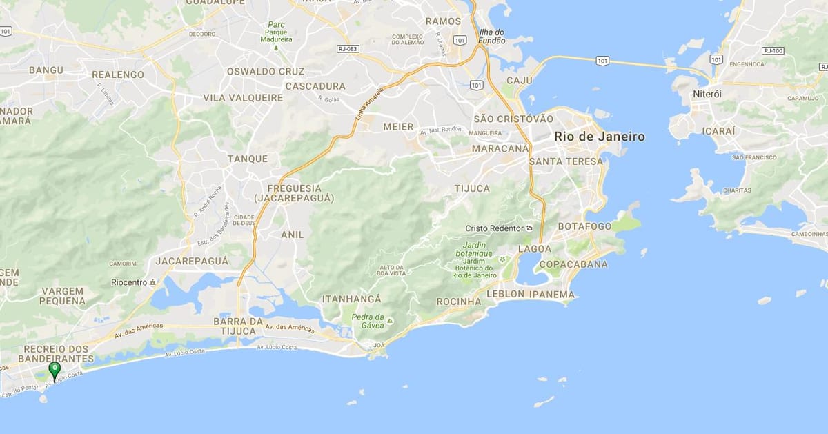 Harta de plaja Recreio dos Bandeirantes