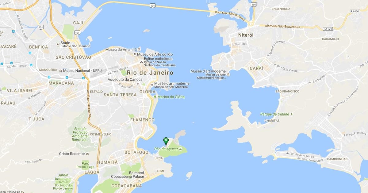 Harta de plaja Urca