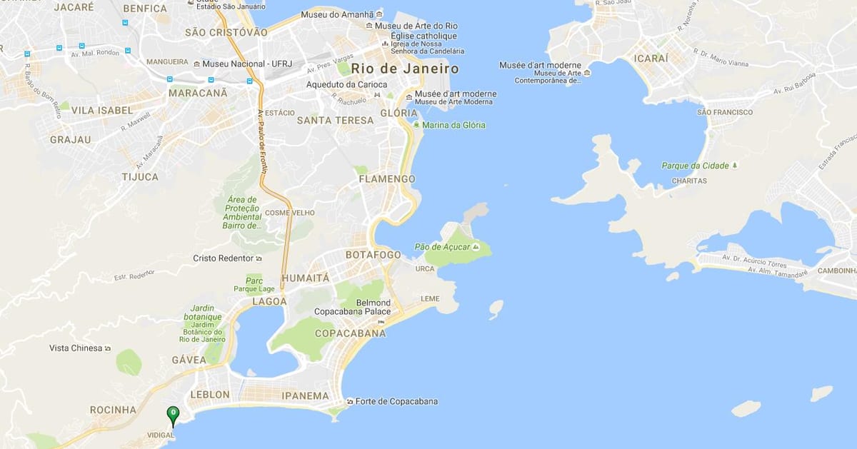 Harta de plaja Vidigal