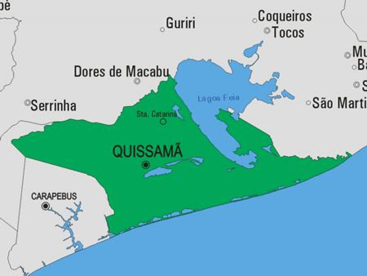 Harta Quissamã municipiului