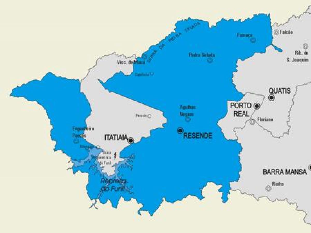 Harta municipiului Resende