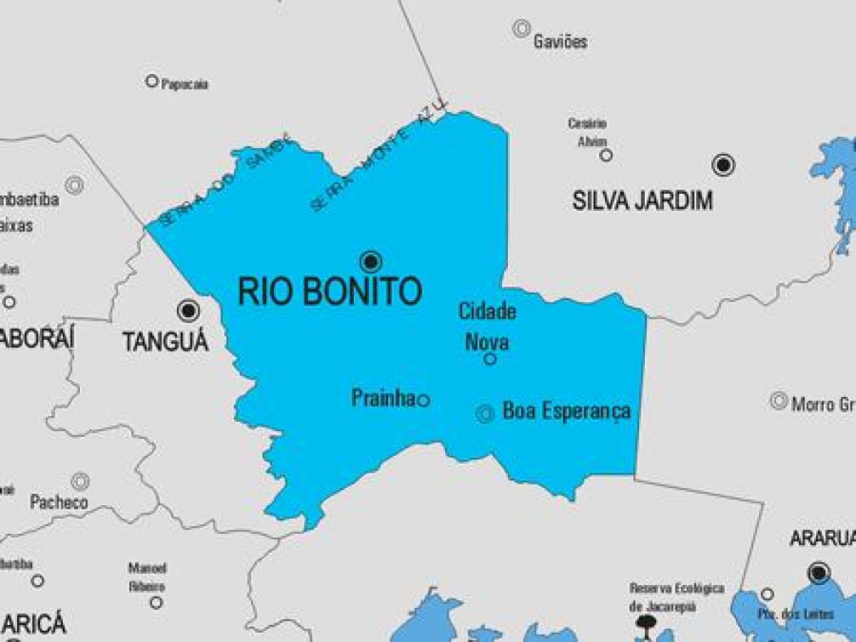 Harta Rio das Flores municipiului