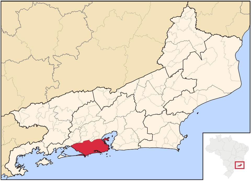Harta de la Rio de Janeiro