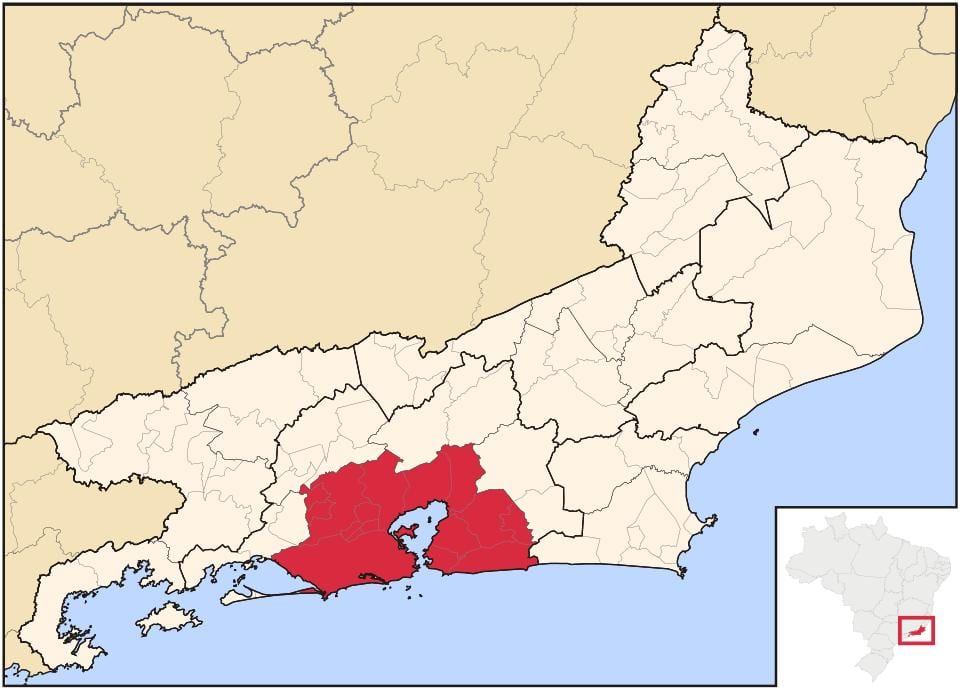 Harta de la Rio de Janeiro